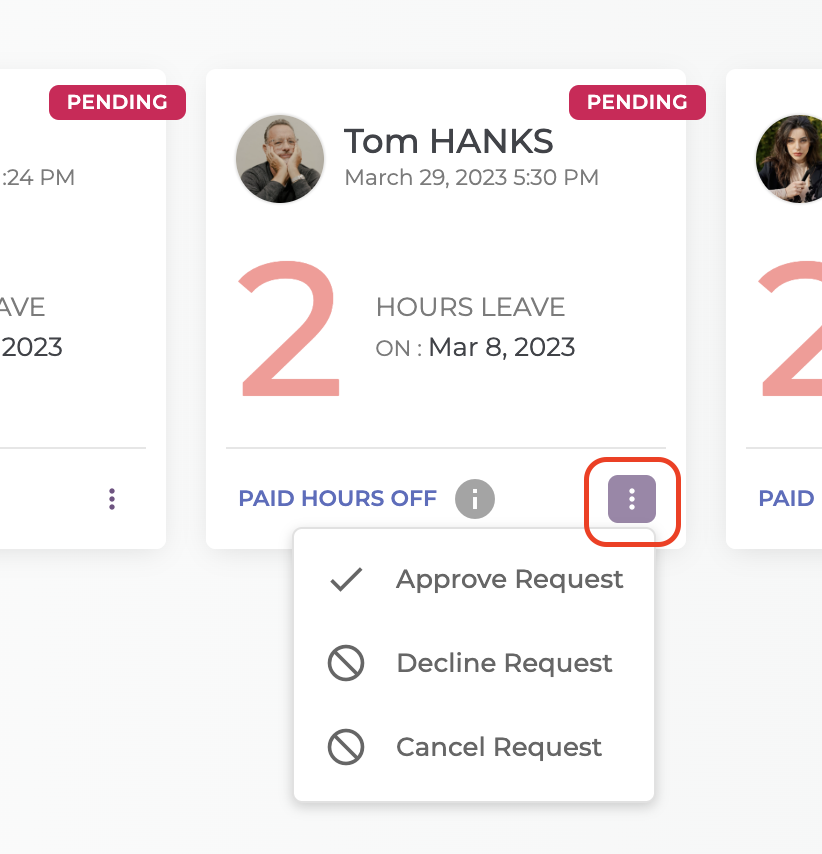 How to manage all flexi-time requests